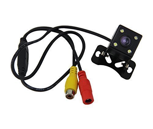 Zestech High Definition Color Wide Viewing Angle Universal Waterproof Car Rear View Monitor Reverse Backup Parking Camera with 4 Infrared Night Vision LED