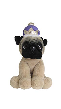 Kids Preferred Doug The Pug Royal Crown Large Stuffed Animal, 10"