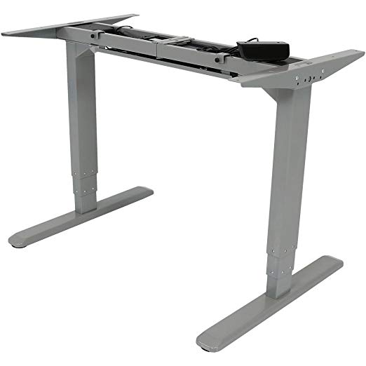 CASL Brands Height Adjustable Sit-Stand Electric Desk Frame with Touchscreen and Programmable Height Preset