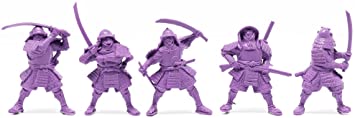 Fantasy Battles DND Action Miniatures Samurai 2 inch 1/32 - 5 Fantasy Figures Tehnolog Toy Soldiers