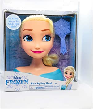 Frozen Disney Elsa Styling Mini Head 7 Inches