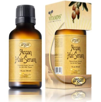 Hair Serum Moroccan Argan Oil - Paraben & Sulfate Free Advanced Blend Treatment to Nourish, Protect and Promote Hair Shine Gloss