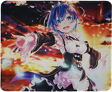 Re Zero Rem Mouse Pad Anime 12x10 inches Custom Mousepad Gaming mat Re:Zero Starting Life in Another World