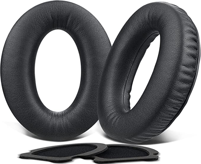 SOULWIT Professional Replacement Earpads Cushions for Bose Aviation X A20/A10 Headset, Ear Pads with Softer Leather, Noise Isolation Foam (Black)