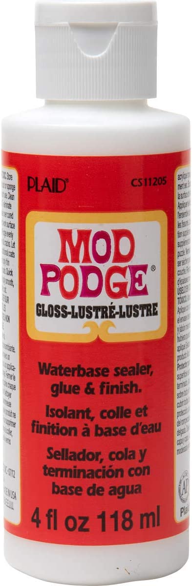 Mod Podge PLCS11205 Gloss Waterbase Sealer, Glue and Finish - 4 oz