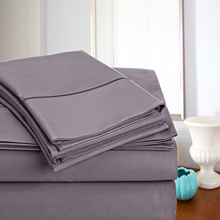 MEGA SALE TODAY! Luxury Sheets On Amazon-Highest Quality! Luxury 800 Thread count 100% Egyptian Cotton Ultra Soft Sheet, Queen - Lilac