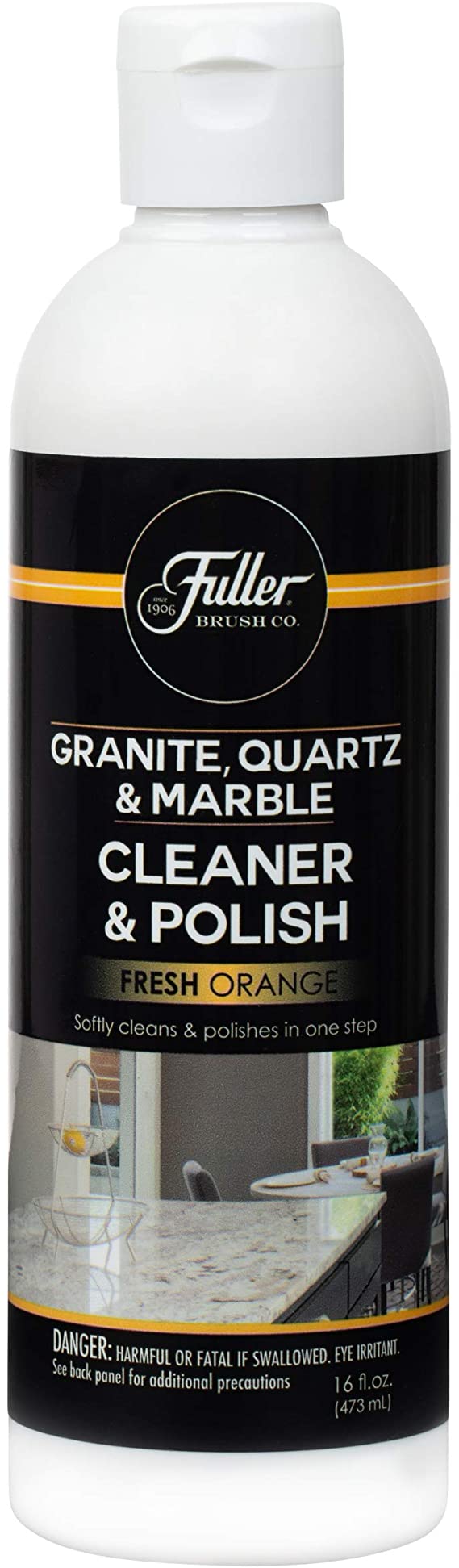 Fuller Brush Countertop Cleaner & Polish - Cleans and Protects Granite, Quartz, Marble, Plastic, Laminates, Ceramic Tile, Shiny Metal & Glass - One Step Clean & Protectant Seal on Surface
