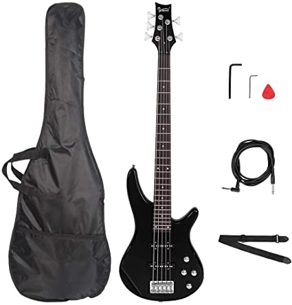 MISC Electric 5 String Bass Guitar Full Size Black