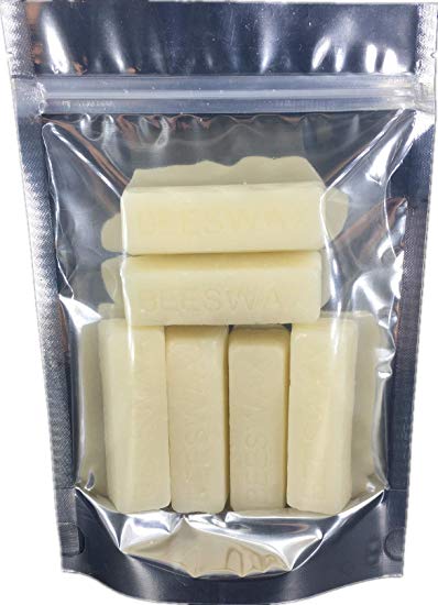 Beesworks® (6) 1oz White Beeswax Bars - Package of (6) 1oz Bars (6oz) - Cosmetic Grade.