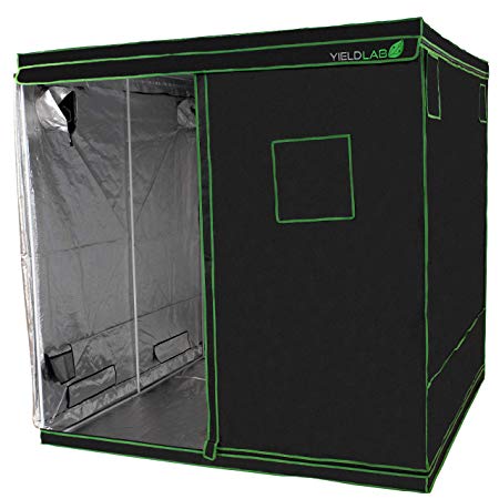 Yield Lab 78" x 78" x 78" Grow Tent with Viewing Window – For Indoor, LED, T5, CFL, HPS, CMH – Hydroponic, Aeroponic, Horticulture Growing Equipment