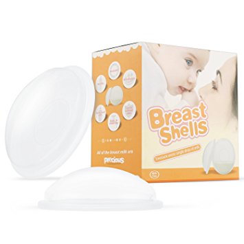 Breast Shells, Collect Breast Milk and Protect Sore Nipples, Nursing Cups, Milk Saver, Reusable and Easy to Clean, Flexible Silicone 100%Food Grade BPA-free(2-pack)