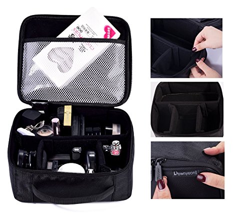 ROWNYEON Portable Velcro Hard Drive Case Travel Organizer Electronics Accessories / Makeup Case/ dslr camera bag