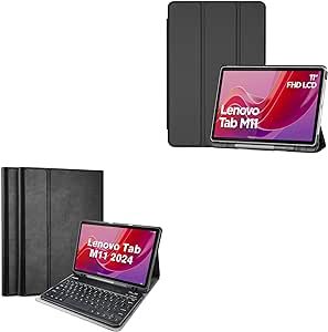 Smart Case Bundle with Case with Keyboard for Lenovo Tab M11 2024