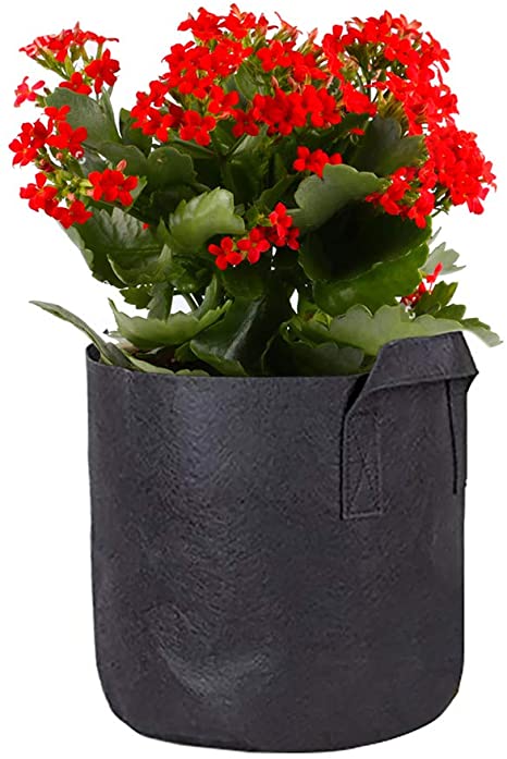 Mr Garden Plant Grow Bags 1-Pack 15 Gallons Fabric Aeration Pots with Handles Black