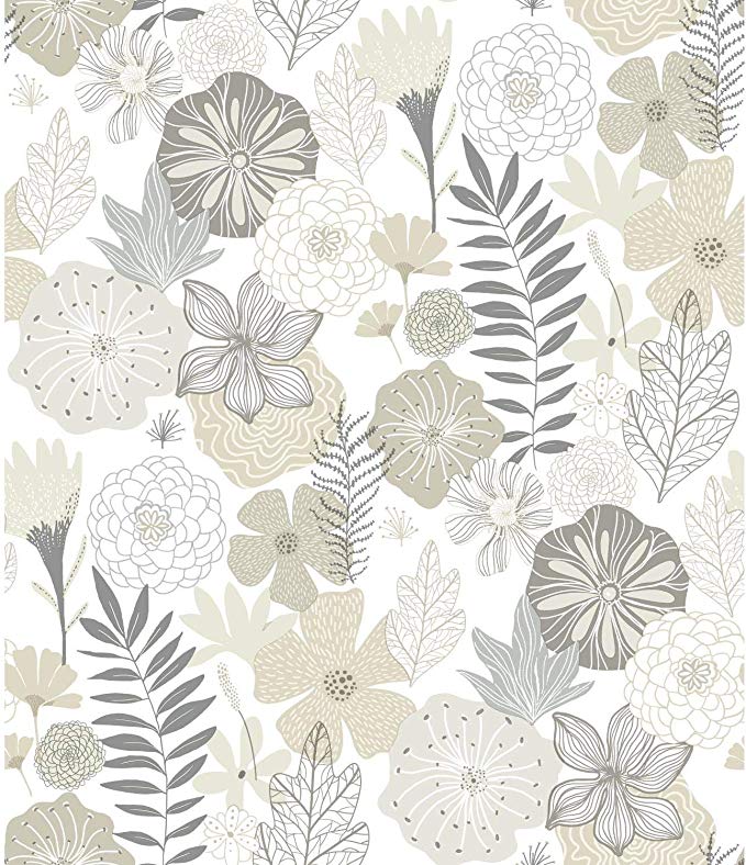 RoomMates Perennial Blooms Peel and Stick Wallpaper