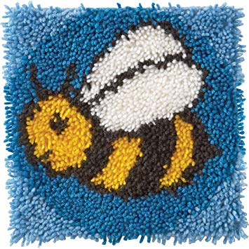 Spinrite Wonderart Latch Hook Kit, 12" by 12", Bumblebee