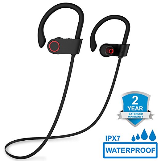 Bluetooth Headphones, ARTHOME V4.1 Wireless Headphones, In-Ear Bluetooth Earbuds, Built-in Mic, Stereo Sound, Noise Cancelling IPX7 Waterproof Sweatproof Wireless Earbuds for Running Exercising Sports