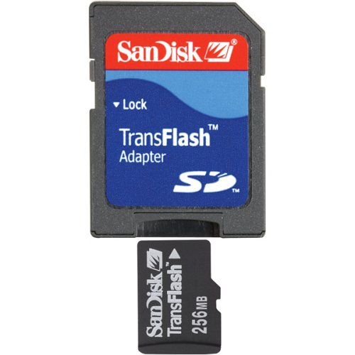 SanDisk SDSDQ-256-A10M Micro SD 256 MB Card (Retail Package)