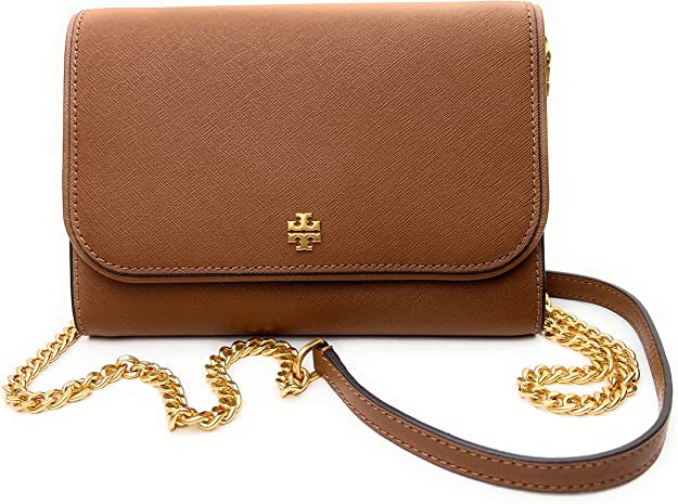 Tory Burch Emerson Chain Wallet Leather Cross Body Bag