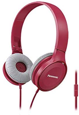 PANASONIC Lightweight Headphone with Mic - On-Ear Headphones (Pink)