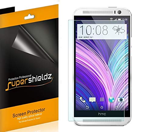 [6-Pack] Supershieldz- Anti-Bubble High Definition Clear Screen Protector for HTC One M8 - The All New HTC One M8 Screen Protector [AT&T, Verizon, Sprint, T-mobile, All Carriers]