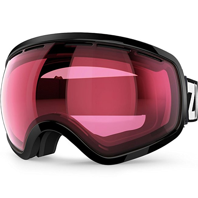 ZIONOR X10 Ski Snowboard Snow Goggles OTG for Men Women Youth Anti-fog UV Protection Helmet Compatible