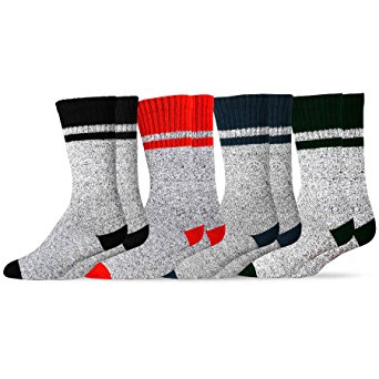 Soxnet Eco Friendly Heavy Weight Recyled Cotton Thermals Boot Socks 4 Pairs