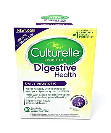 Culturelle Daily Probiotic, Digestive Health Capsules | Works Naturally with Your Body to Keep Digestive System in Balance* | with The Proven Effective Probiotic