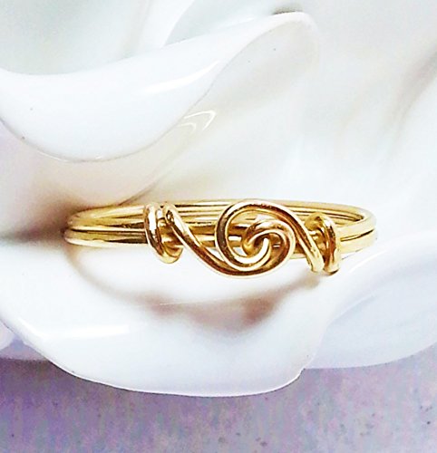 Thumb Ring - 14 Kt. Gold Filled jeweler's wire - Handcrafted Custom sizes 7 - 12 FREE SHIPPING