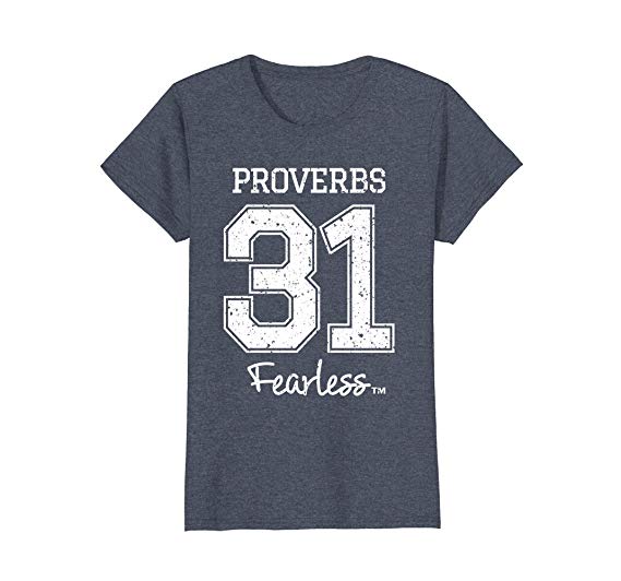 Women's Proverbs 31 Fearless-Jesus Surfed Christian T-Shirt