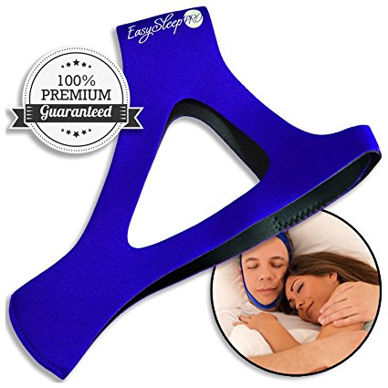 EasySleep Pro Adjustable Stop Snoring Chin Strap (Blue)