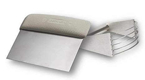 Dexter-Russell - Sani-Safe 19783 6" x 3" White Dough Cutter with 5 Blade Pastry Blender, Stainless Steel
