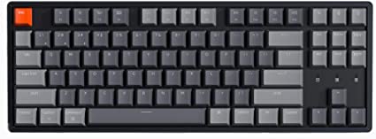 Keychron K8 Wireless Bluetooth/USB Wired Mechanical Keyboard, Hot-swappable Tenkeyless 87 Keys RGB LED Backlit Gateron Blue Switch N-Key Rollover, Aluminum Frame for Mac and Windows