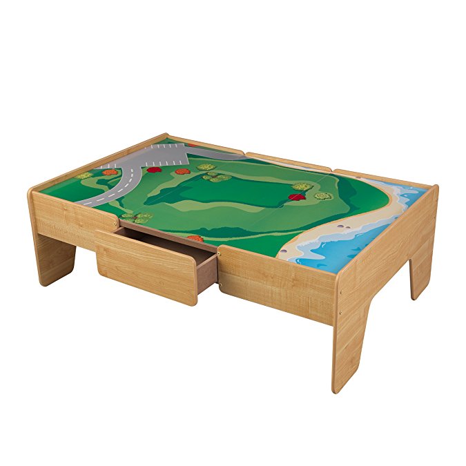 KidKraft Wooden Play Table Train Table