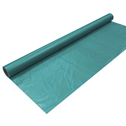 Party Essentials 4010 Heavy Duty Banquet Roll Plastic Tablecover, 100' Length x 40" Width, Teal (Case of 4)