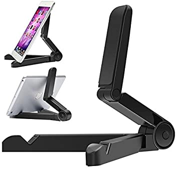 Topways® Black Portable Fold-Up Stand for Apple iPad, iPad 2, New iPad(iPad 3), Samsung Galaxy Tab, BlackBerry PlayBook and All Other 7-10 Inch Tablet PCs