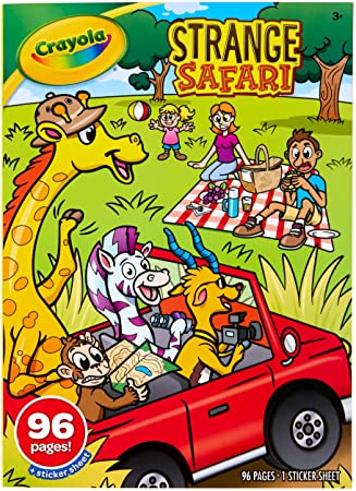 Crayola Safari Coloring Book, 96 Coloring Pages for Kids, Gift, Age 3, 4, 5, 6, Vary (04-0645)