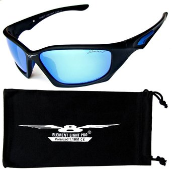 Element Eight Pro Polarized Mens Sport Sunglasses 11mm TAC Technology Baseball Cycling Fishing Golf UV400 Free Microfiber Cleaning Bag