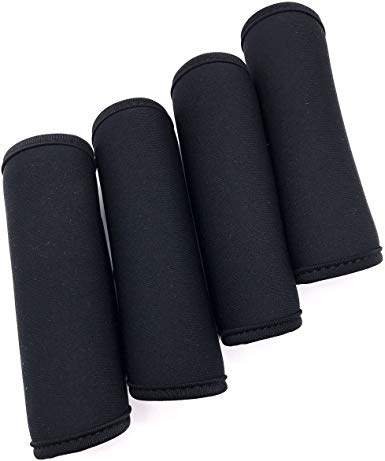 4 pcs Neoprene Handle Wraps Grip Cover Identifiers for Travel Bag Luggage Suitcase