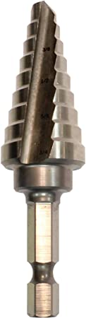 Makita 711493-A High Speed Steel Step Drill Bit, 1/4-to-3/4-Inch