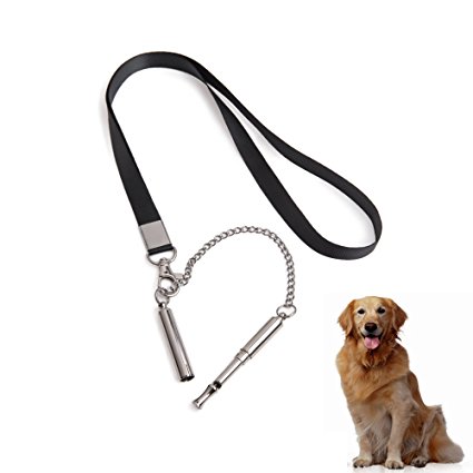 B-sea Stainless steel Dog training whistle Adjustable Frequency Dog Whistle