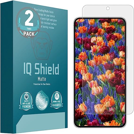 IQShield Matte Screen Protector Compatible with Samsung Galaxy S22 (2-Pack) Anti-Glare Anti-Bubble Film