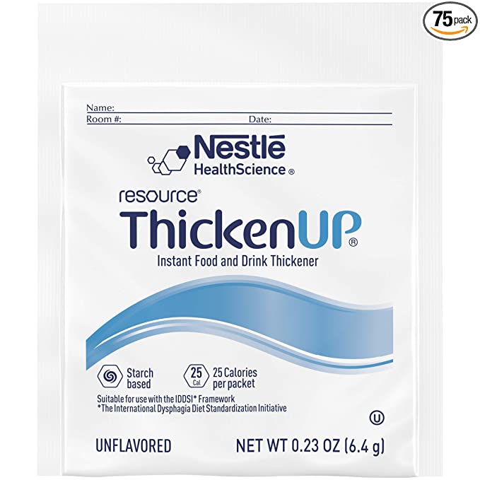 Resource Thicken Up, Instant Food and Drink Thickener, 0.22 Packets (Pack of 75)