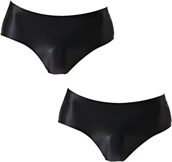 Summer Code Mens Sissy Panties Stretchy Silky Glossy Bikini Briefs Underwear Lingerie Underpants for Men