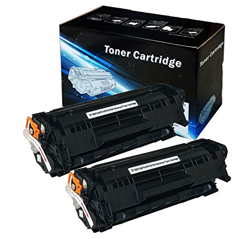 2INKJET 2-Pack Premium Compatible Replacement For HP 12A Q2612A Toner Cartridge For use with HP Laserjet Printer 1010 1012 1015 1018 1020 1022 M1319…