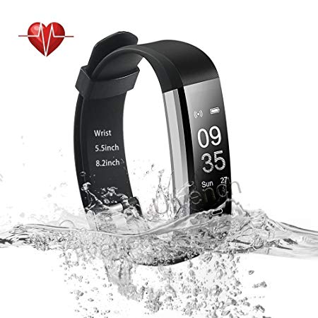 Ulvench Fitness Tracker, Heart Rate Monitor Smart Watch With Calorie Counter Watch Pedometer Sleep Monitor, Step Counter, GPS, IP67 Waterproof Activity Tracker for Android＆iOS SmartPhone