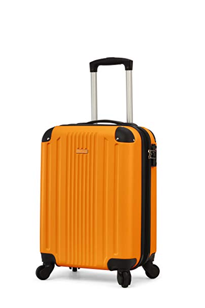 TravelCross Milano 20'' Carry-On Lightweight Hardshell Spinner Luggage (Orange)