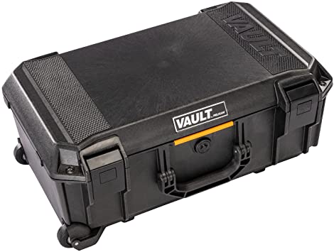 Vault by Pelican - v525 Case with Padded Dividers for Equipment, Electronics Gear, Camera (Black)