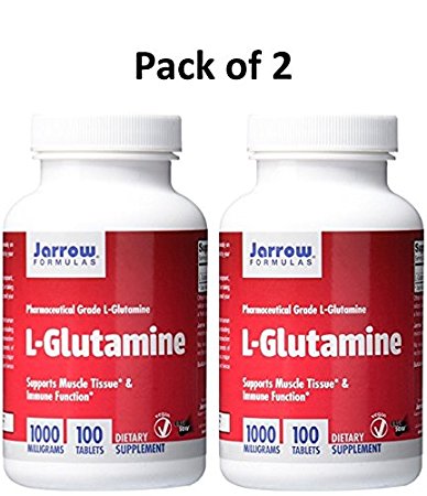 Jarrow Formulations Jarrow L-glutamine , Supports Muscle Tissue & Immune Function, 1000 mg, 200 Easy-Solv Tabs