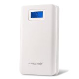 Fremo 11000mAh High Capacity External Travel Battery Pack Power Bank Charger Dual USB Charger - Retail Packaging - White